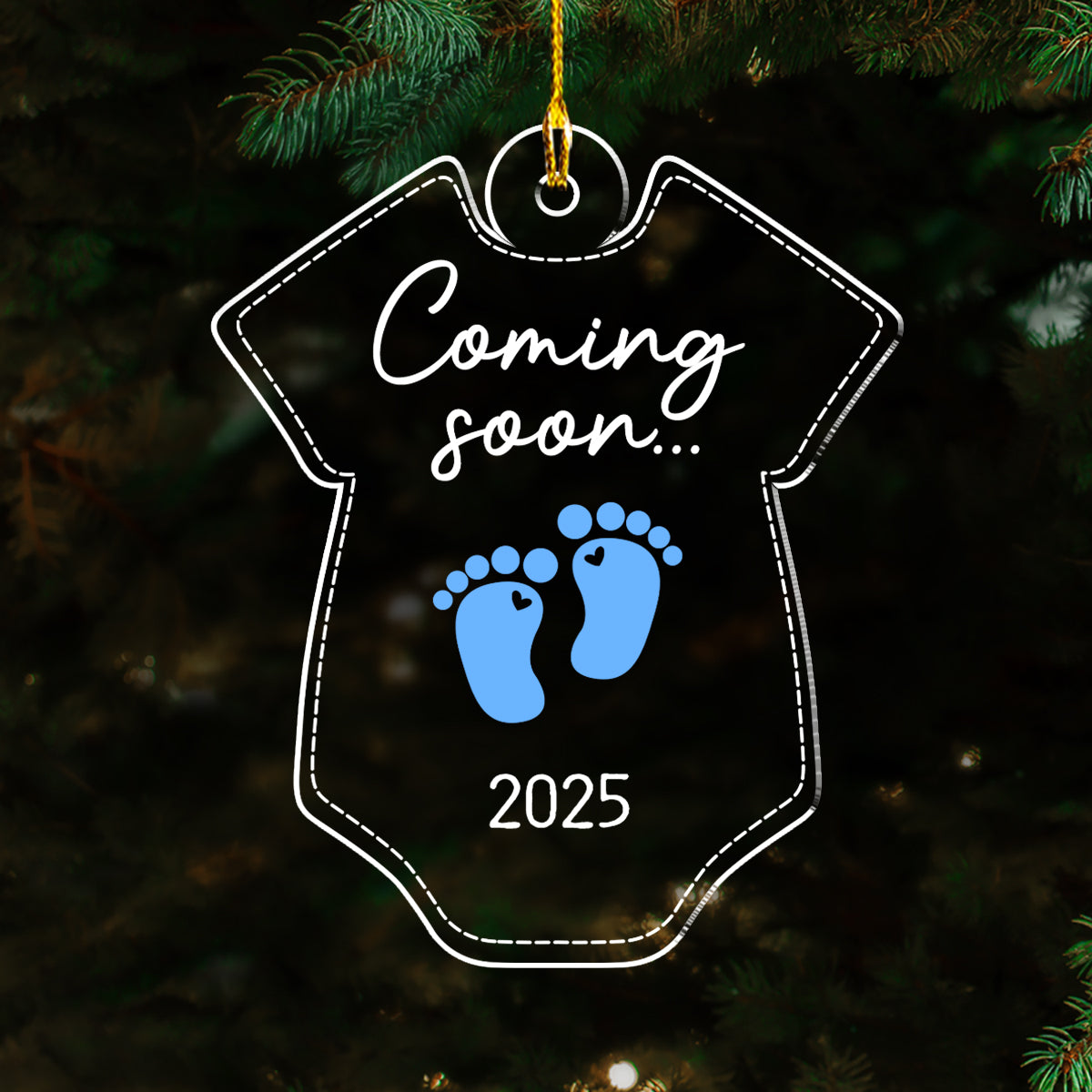 Custom Baby First Christmas Ornament for New Parents •  Coming Soon - Personalized Acrylic Ornament
