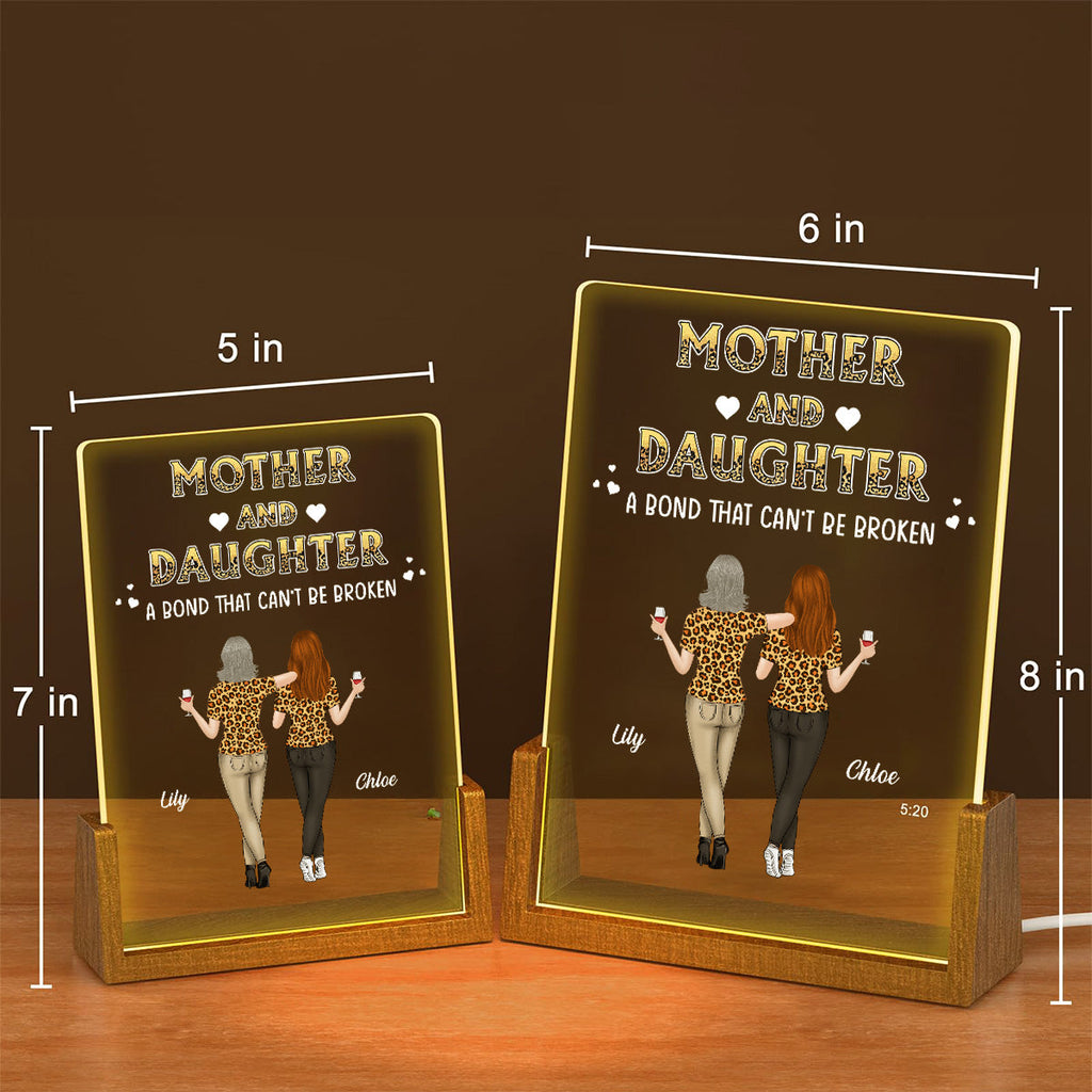 Custom Gift for Mom Grandma, Mother's Day Birthday • Mother And Daughters - Personalized Night Light