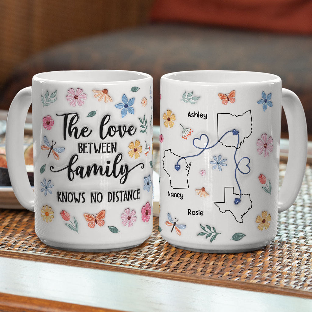 Custom Christmas & Birthday Keepsake Gift • Family Bonds Last Forever Strong - Personalized 3D Inflated Effect Mug