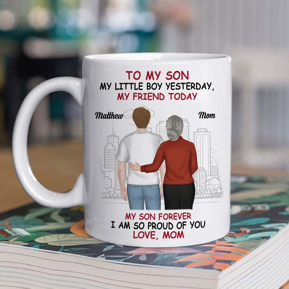 Custom Father's Day Gift For Son • Always My Son Forever Proud - Personalized Coffee Mug