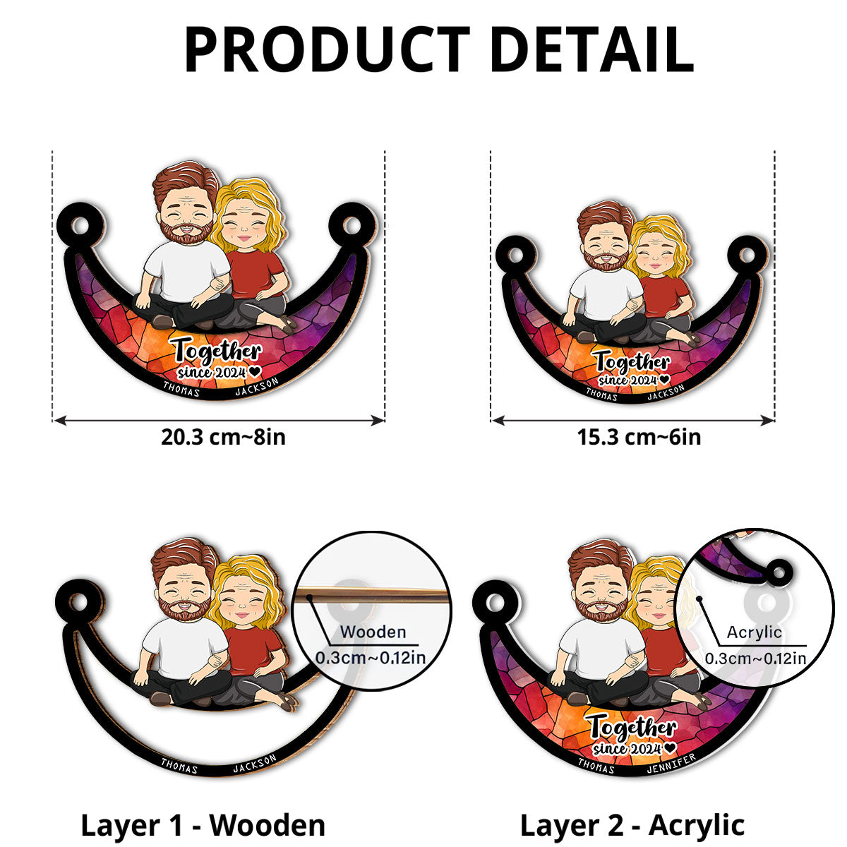 Together Since - Personalized Suncatcher