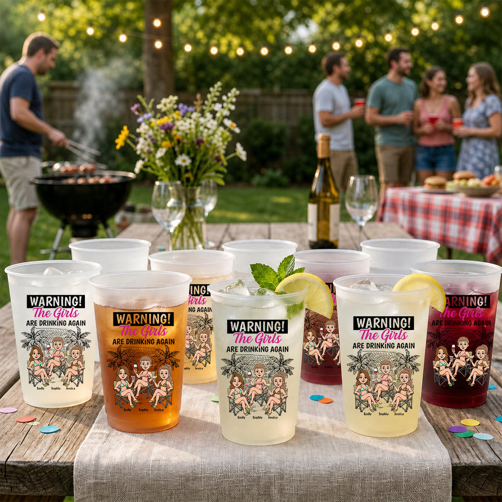 One More Round Please - Personalized Frosted Cup