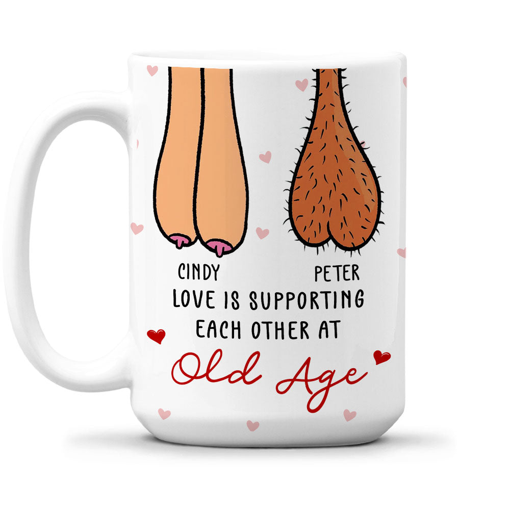 Custom Anniversary Keepsake Gifts For Couple • Love Is Supporting - Personalized Coffee Mug