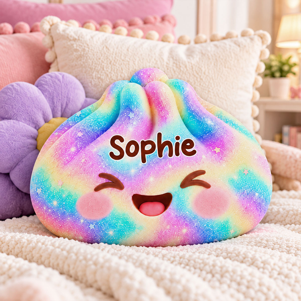 Happy Little Things - Personalized Shaped Pillow