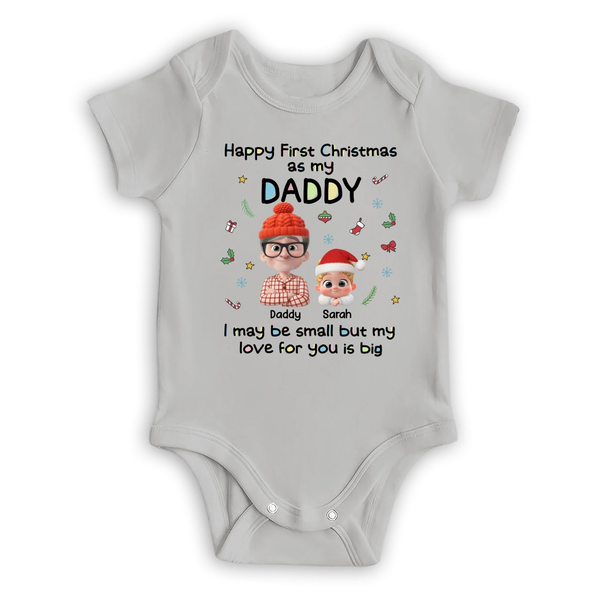 First Christmas With Baby - Personalized Baby Onesie