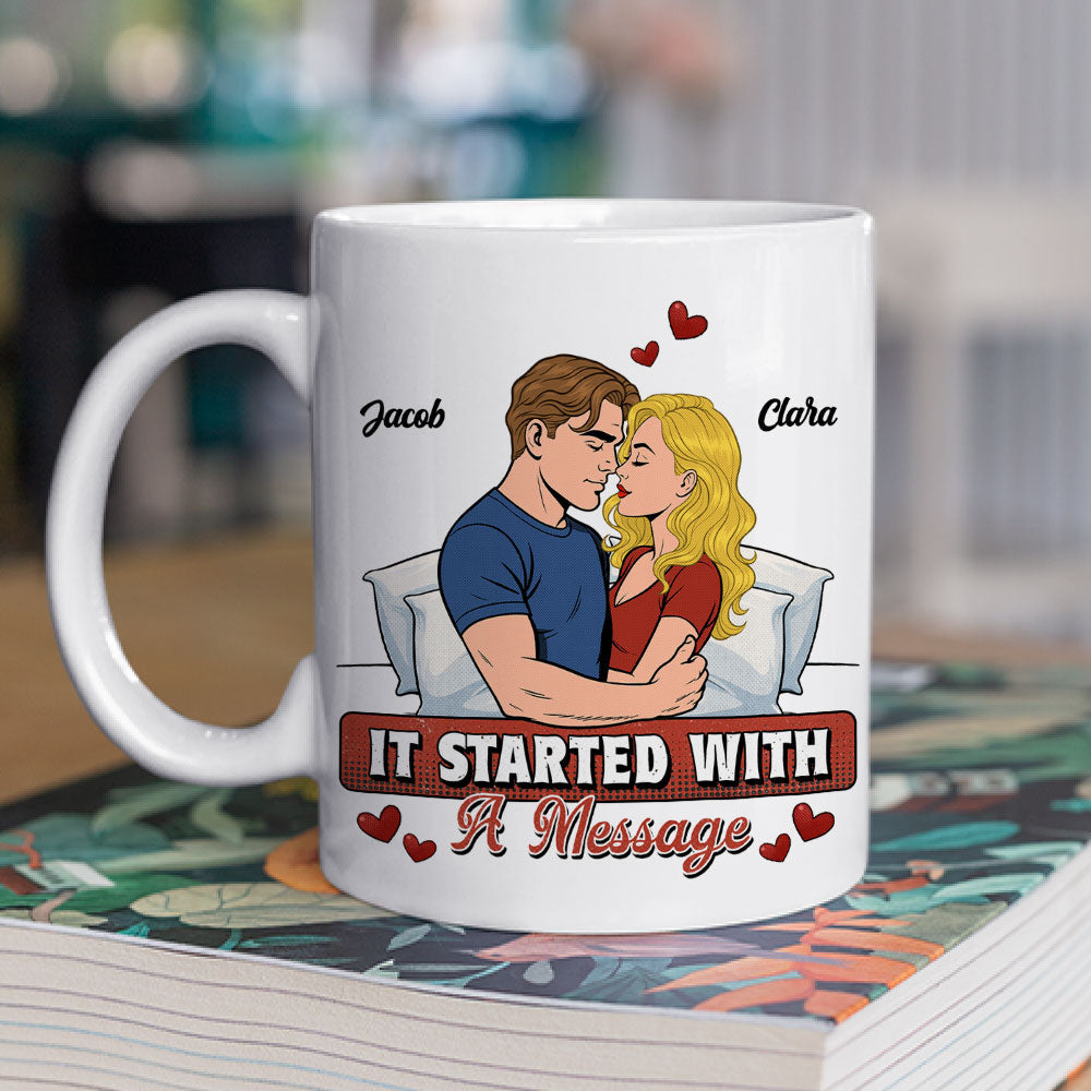 Custom Anniversary Keepsake Gifts For Couple • Where It Started - Personalized Coffee Mug