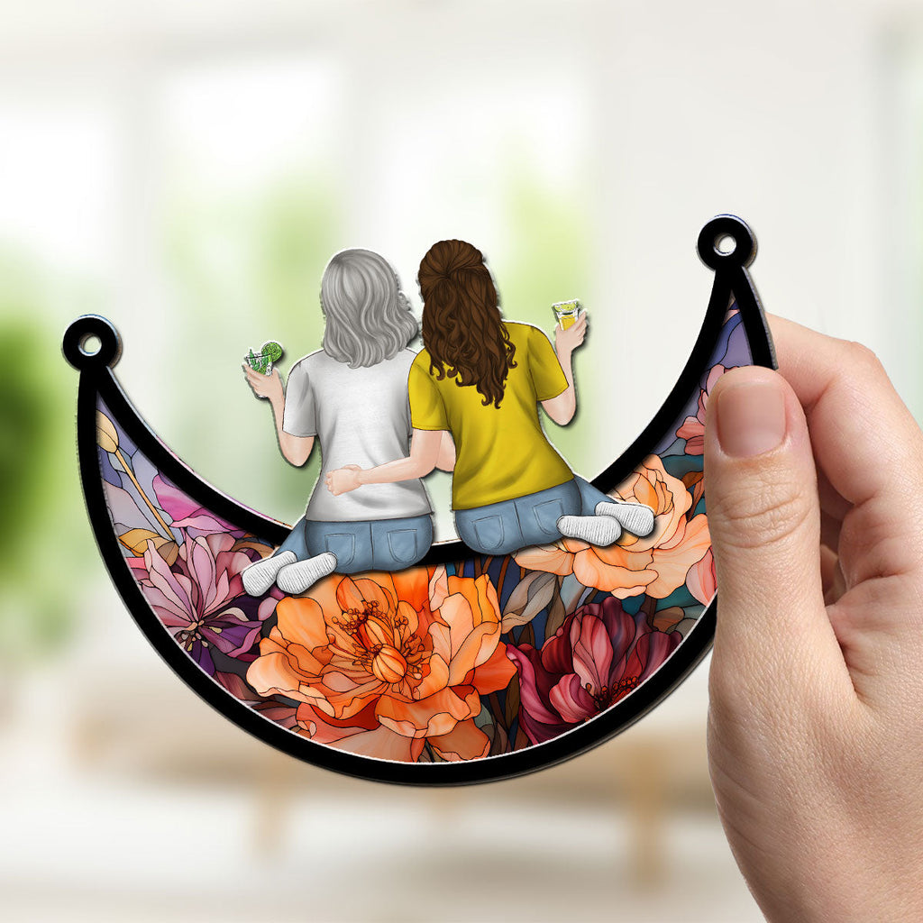 Custom Hanging Decor, Birthday Housewarming Gift • Motherhood Is The Greatest Thing - Personalized Suncatcher