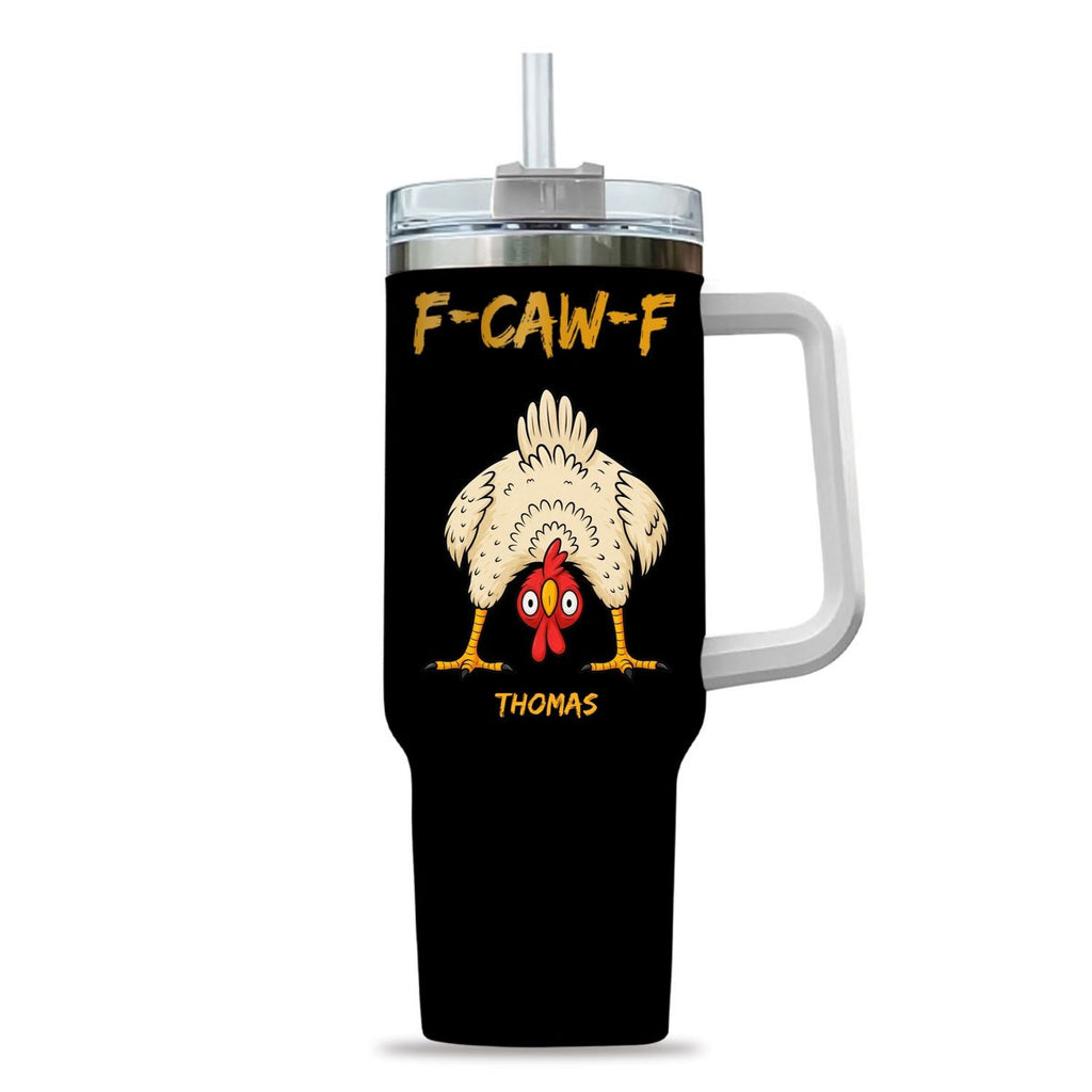 Custom Christmas Birthday Gifts For Friend, Coworker • FCAWF Chicken Humor - Personalized Tumbler