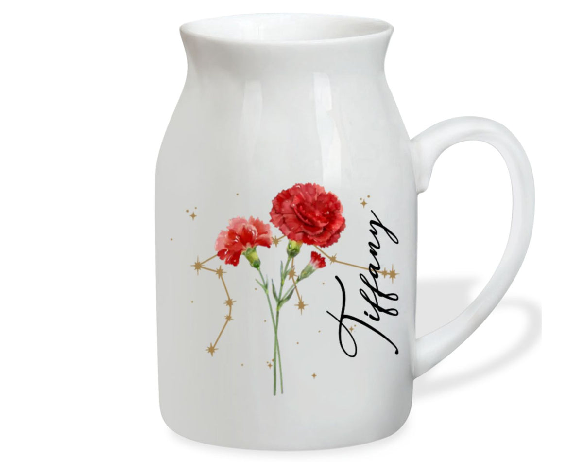 Star Signs Bloom Into Friendship - Personalized Flower Vase