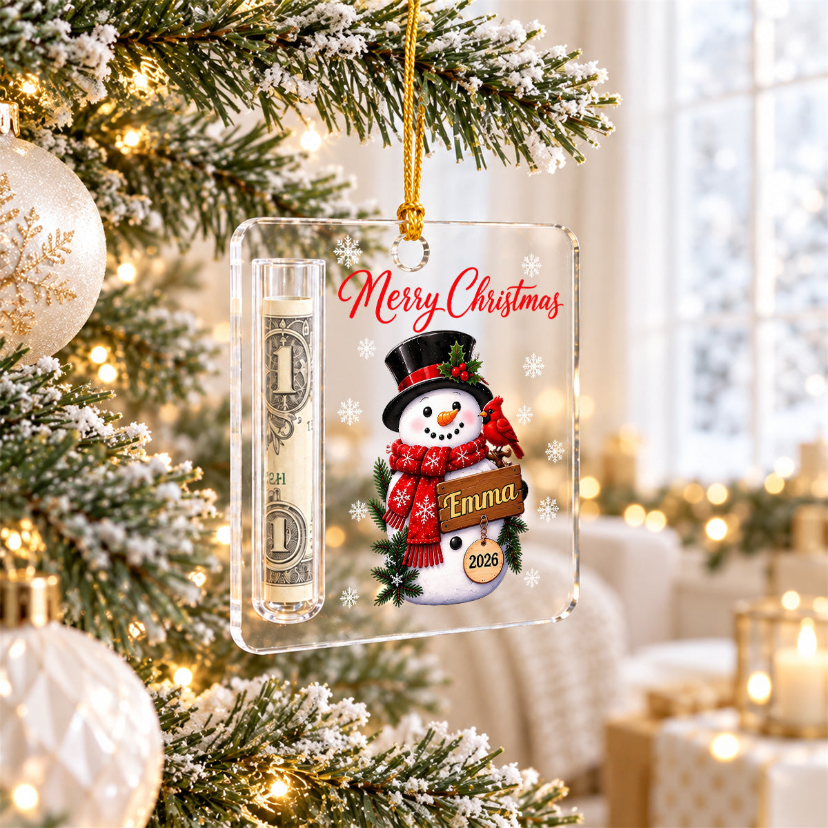 Money Lucky - Personalized Cash Gift Ornament