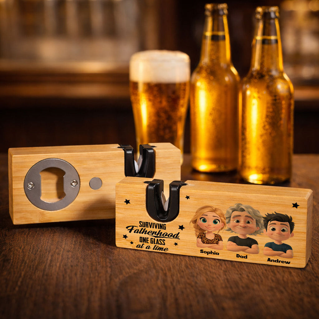 Surviving Fatherhood - Personalized Opener Sharpener Stowel