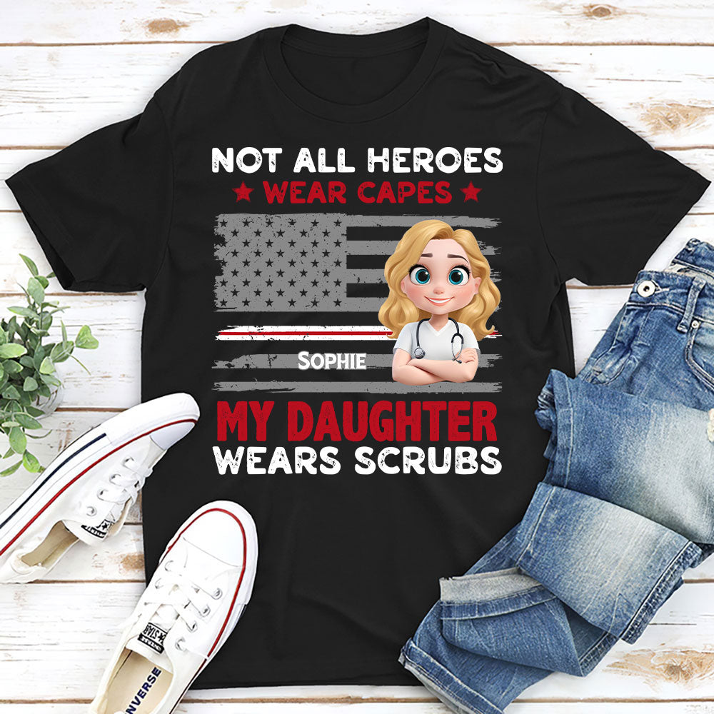 Custom Christmas & Birthday Gift for Dad, Grandpa • Not All Heroes Wear Capes - Personalized Shirt