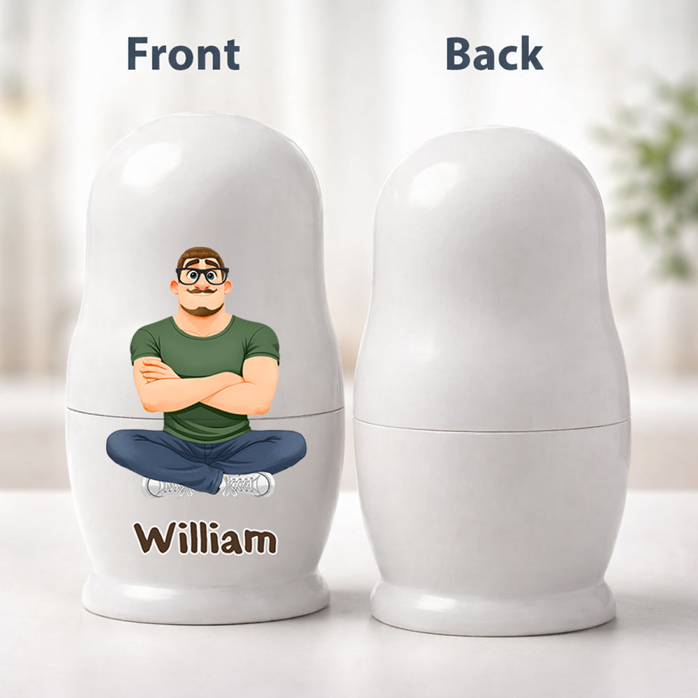 Growing Lovely Family - Personalized Nesting Doll