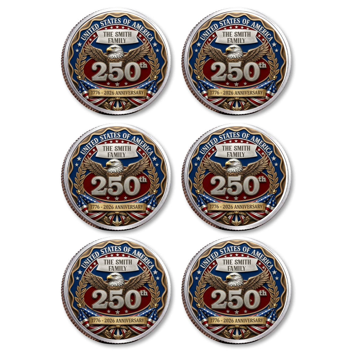 Proud To Be American - Personalized Commemorative Keepsake Coin