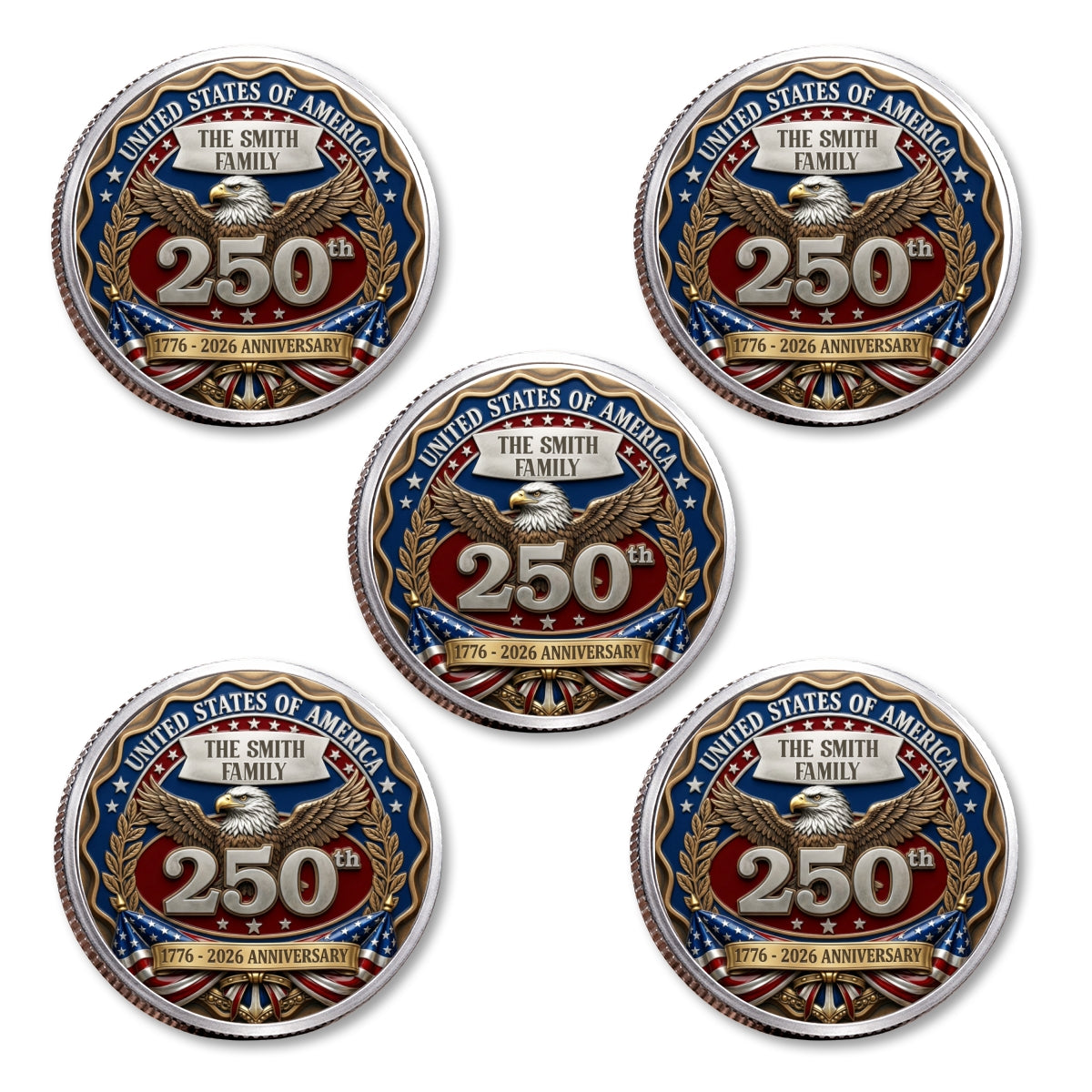 Proud To Be American - Personalized Commemorative Keepsake Coin
