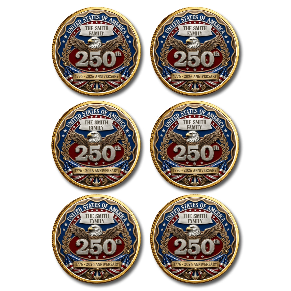 Proud To Be American - Personalized Commemorative Keepsake Coin