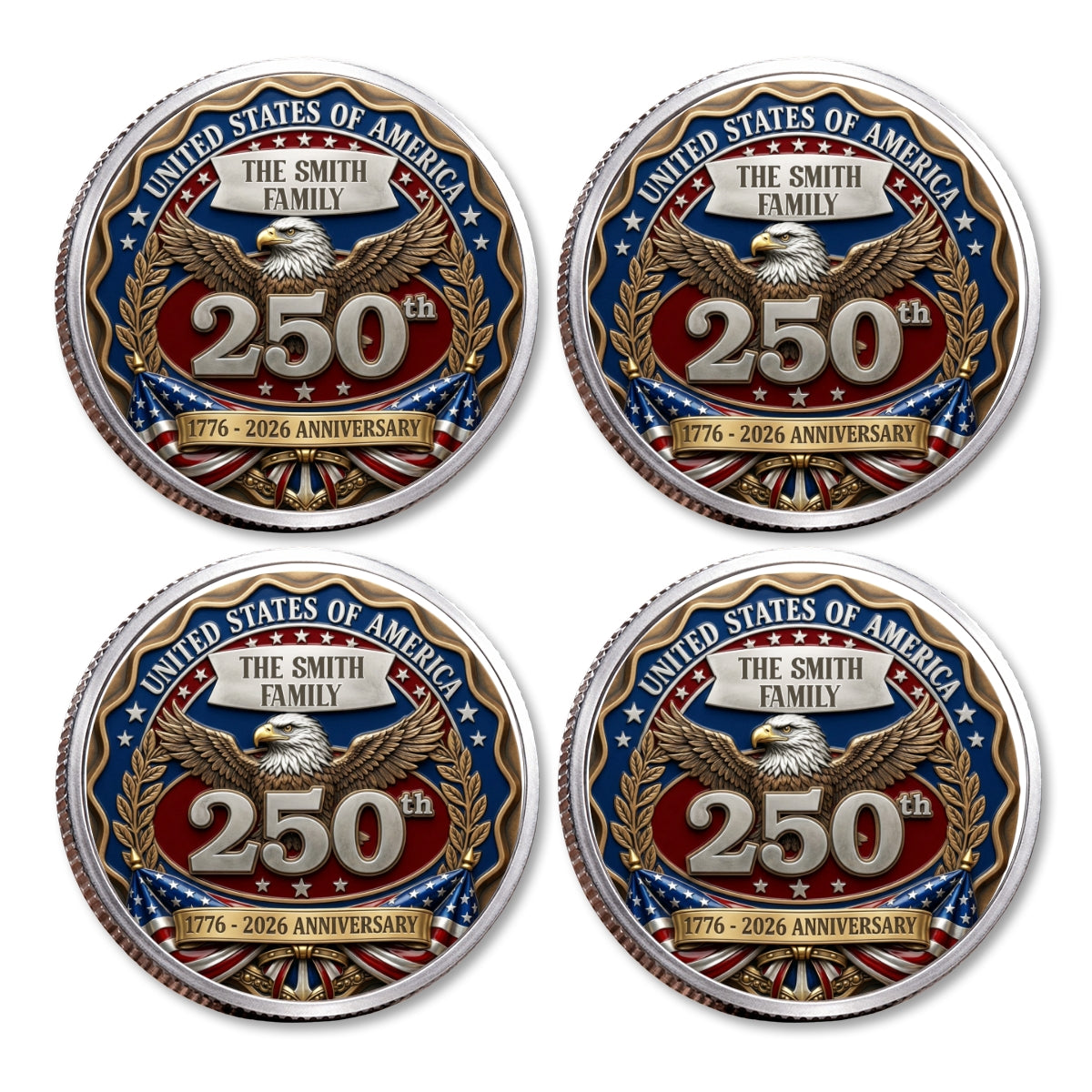 Proud To Be American - Personalized Commemorative Keepsake Coin