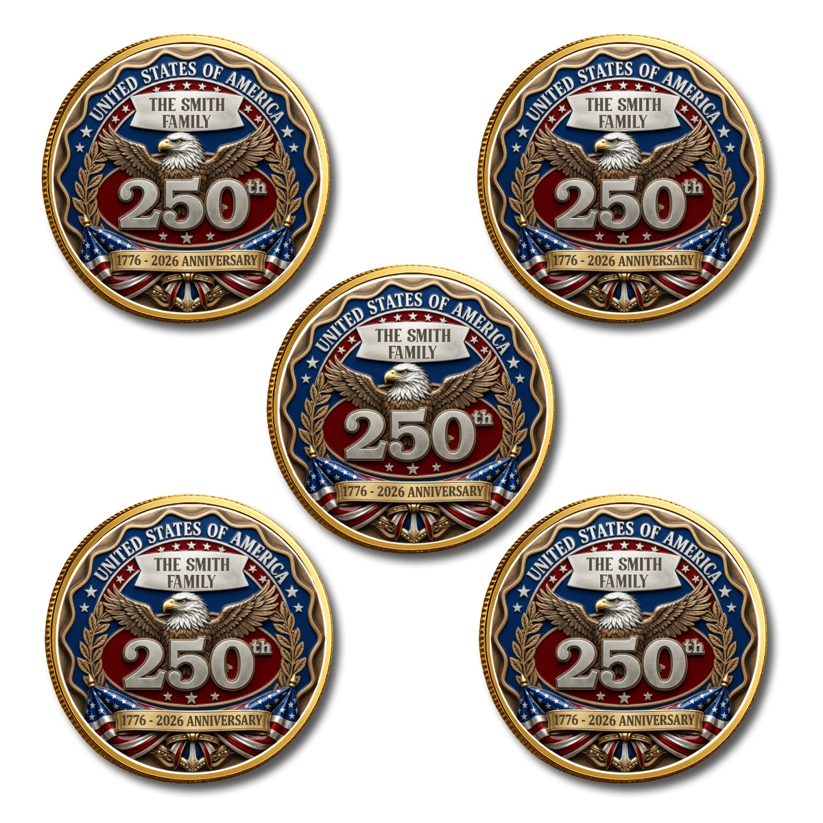 Proud To Be American - Personalized Commemorative Keepsake Coin