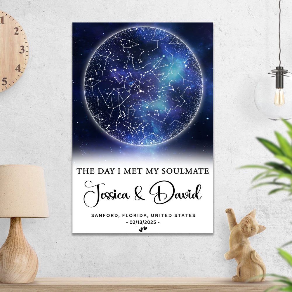 The Moment Our Hearts Met - Personalized Poster