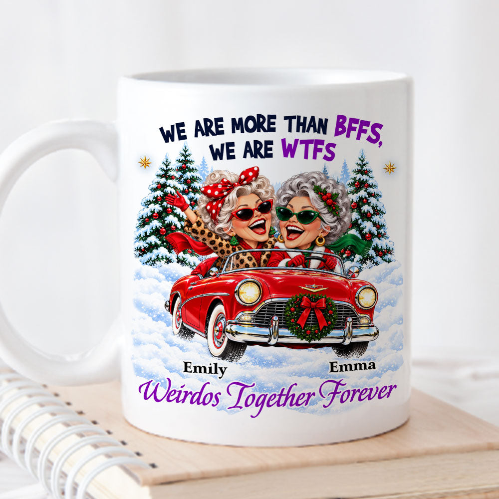 Custom Best Friend, Christmas & Birthday Friendship Keepsake Gift • Road Trip Weirdos - Personalized Coffee Mug