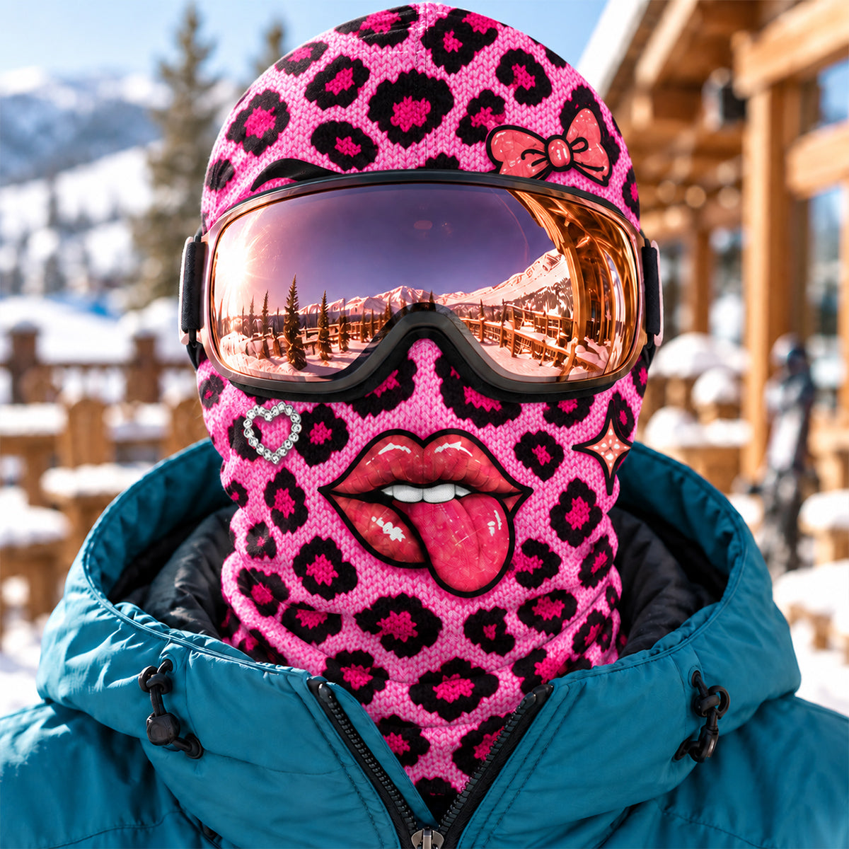 Leopard Diva - Personalized Ski Mask