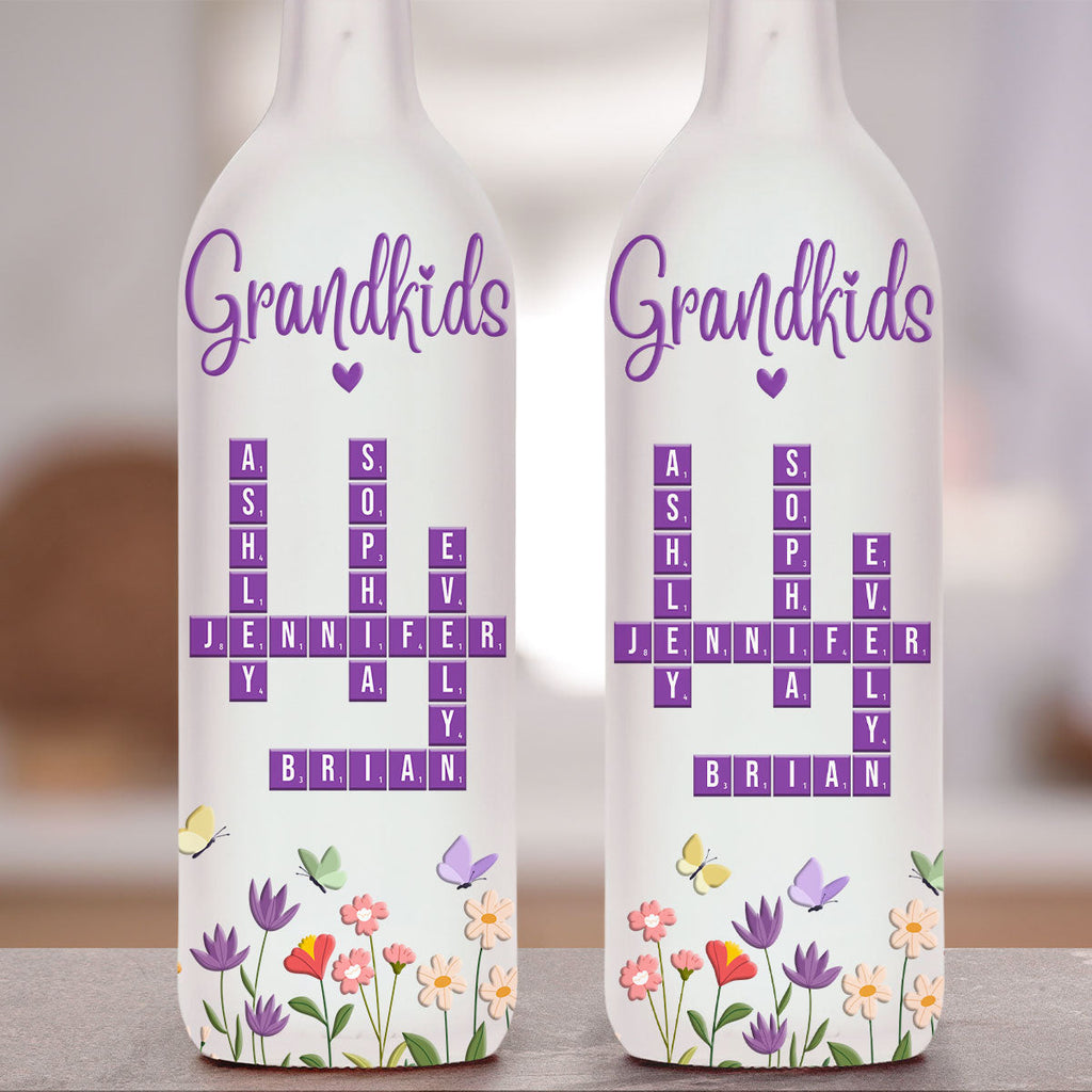 Grandkids Love - Personalized Bottle Lamp