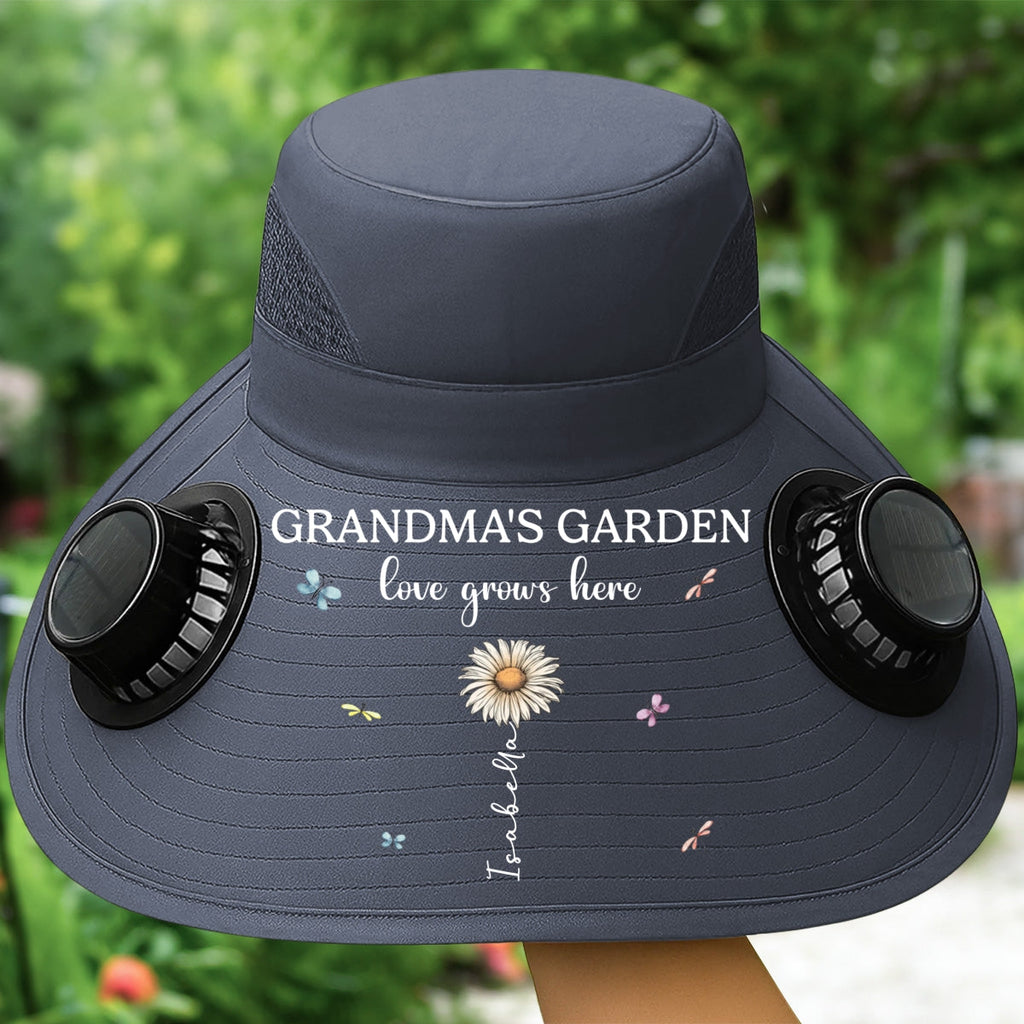 Grandma Garden - Personalized Solar Fan Hat