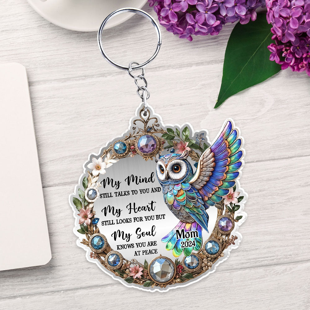 Owl My Mind My Heart My Soul - Personalized Acrylic Keychain