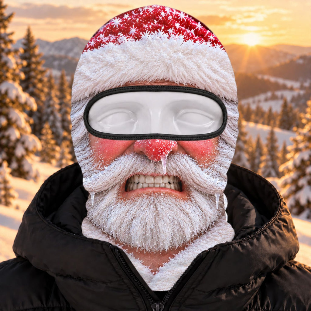 Custom Funny 3D Face Balaclava, Gag Gift For Ski Lovers & Friends • Sleigh All Day Après All Night - Personalized Ski Mask