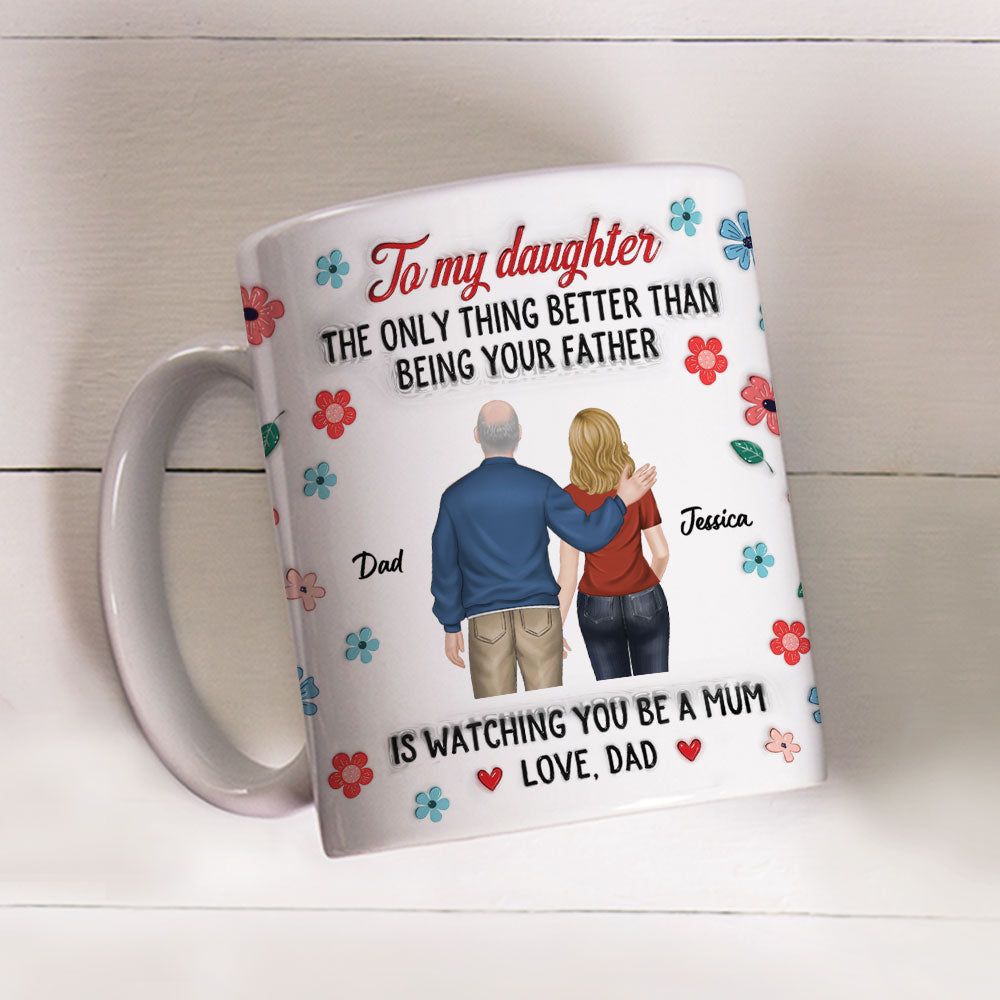 Custom Christmas & Birthday Gift for Daughter • You Are An Amazing Mum - Personalized 3D Inflated Effect Mug