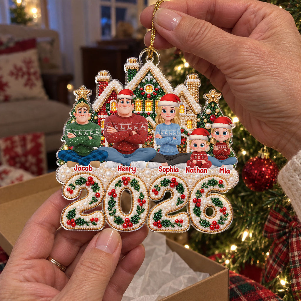 Custom Keepsake Christmas Ornament •  Where Our Christmas Begins - Personalized Acrylic Ornament