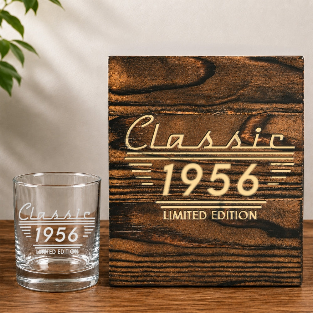 Classic Edition - Personalized Whiskey Glass Set