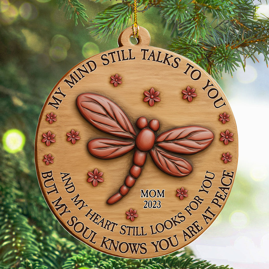 Custom Memorial Christmas Ornament, Sympathy Keepsake •  My Soul Knows - Personalized Acrylic Ornament