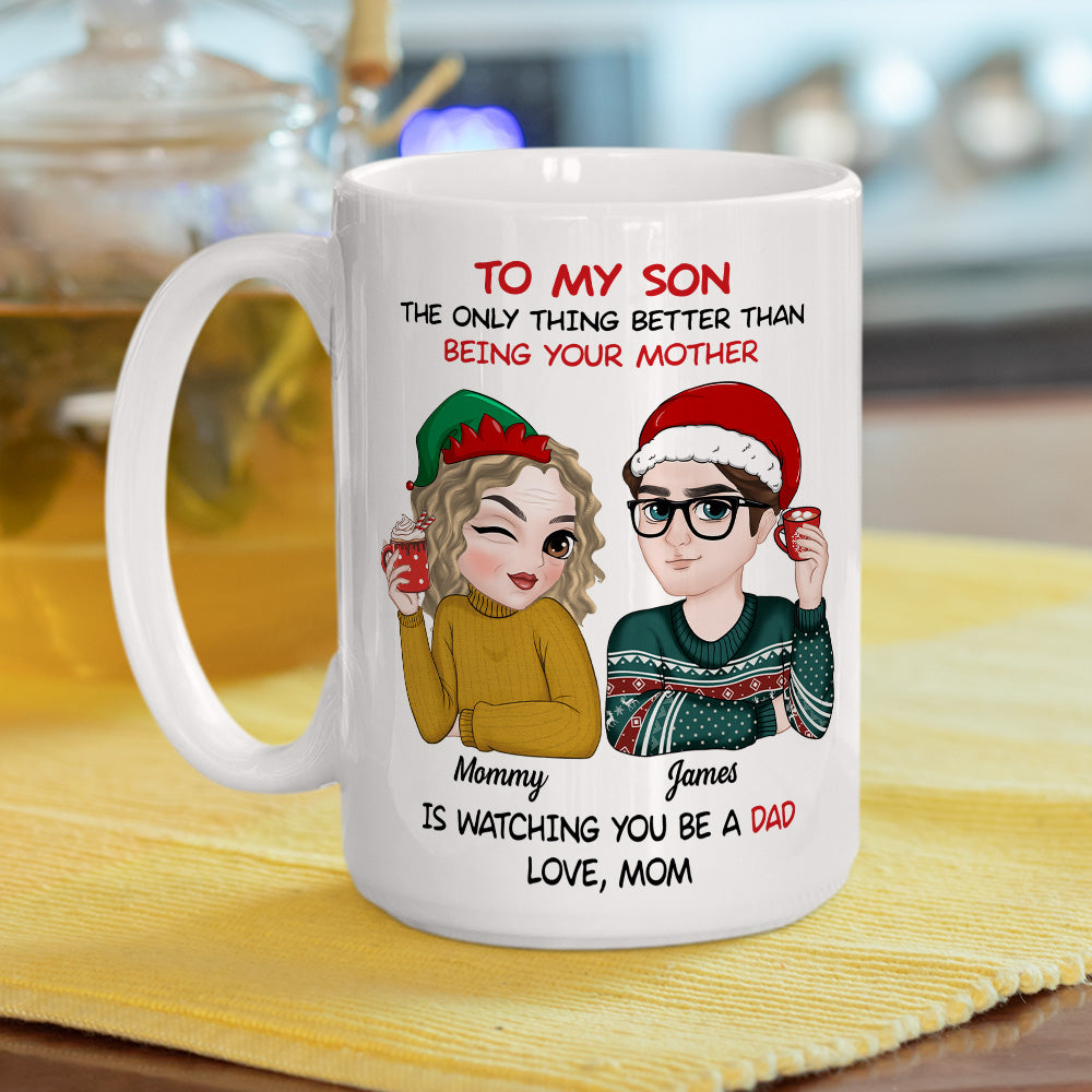 Custom Christmas & Birthday Gift for Son • To My Son Merry Christmas - Personalized Coffee Mug