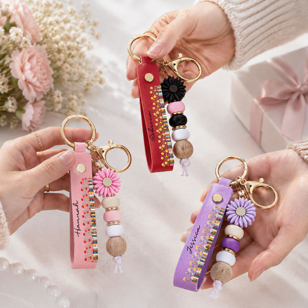 Lovely Girl - Personalized Beaded Keychain