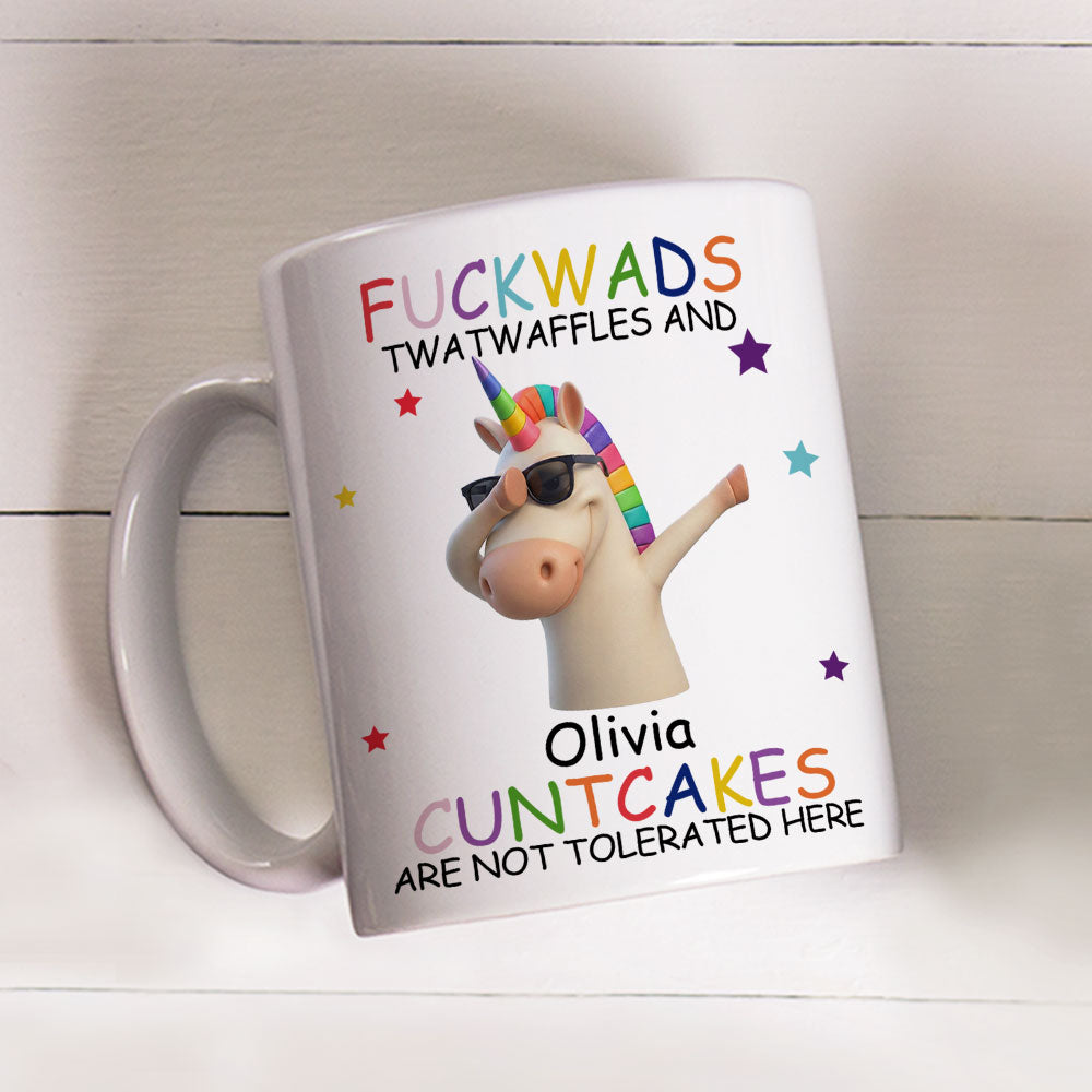 Custom Coworker, Christmas & Birthday Team Appreciation Gift • Not Tolerated Here 2 - Personalized Coffee Mug