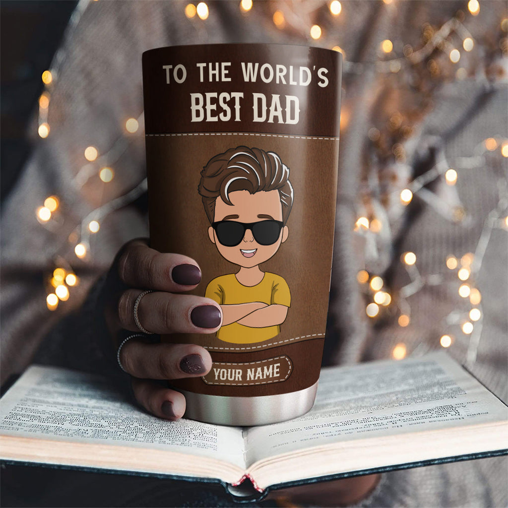 Custom Christmas Birthday Gifts For Dad • We Love You Every Day - Personalized Tumbler