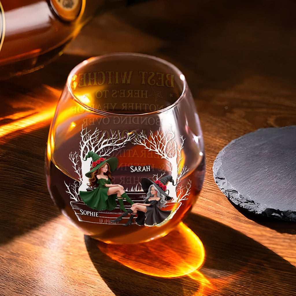 Best Witches Drink - Personalized Wine Glass