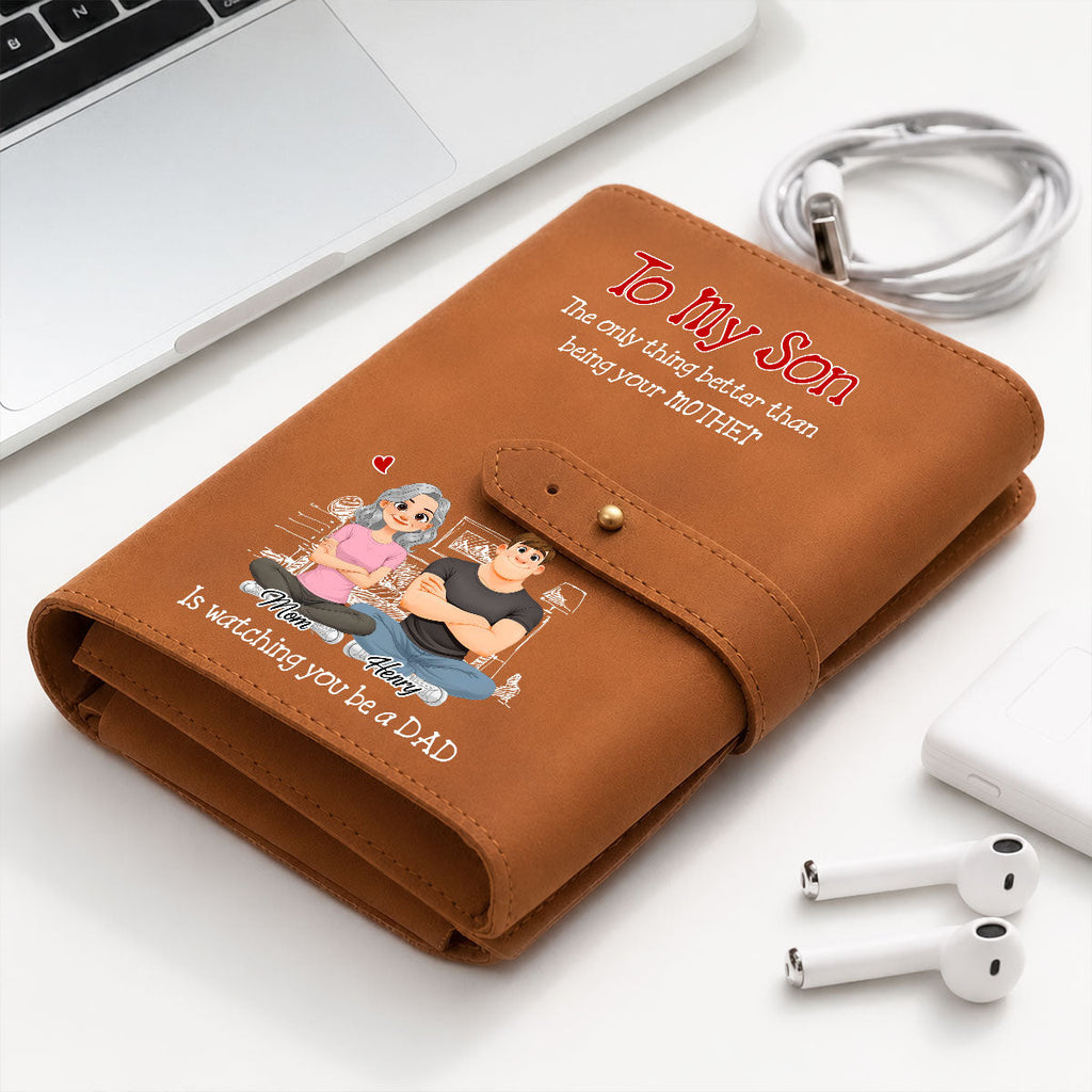 Being A Dad - Personalized Leather Charger Bag