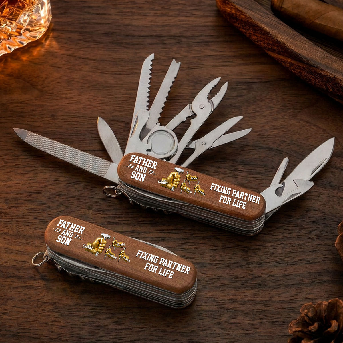 Father And Son - Personalized Pocket Multi Tool