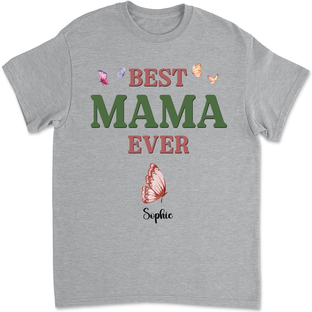 Custom Mother's Day Gift for Mom & Grandma • A Mom Blooms Like A Butterfly - Personalized Shirt