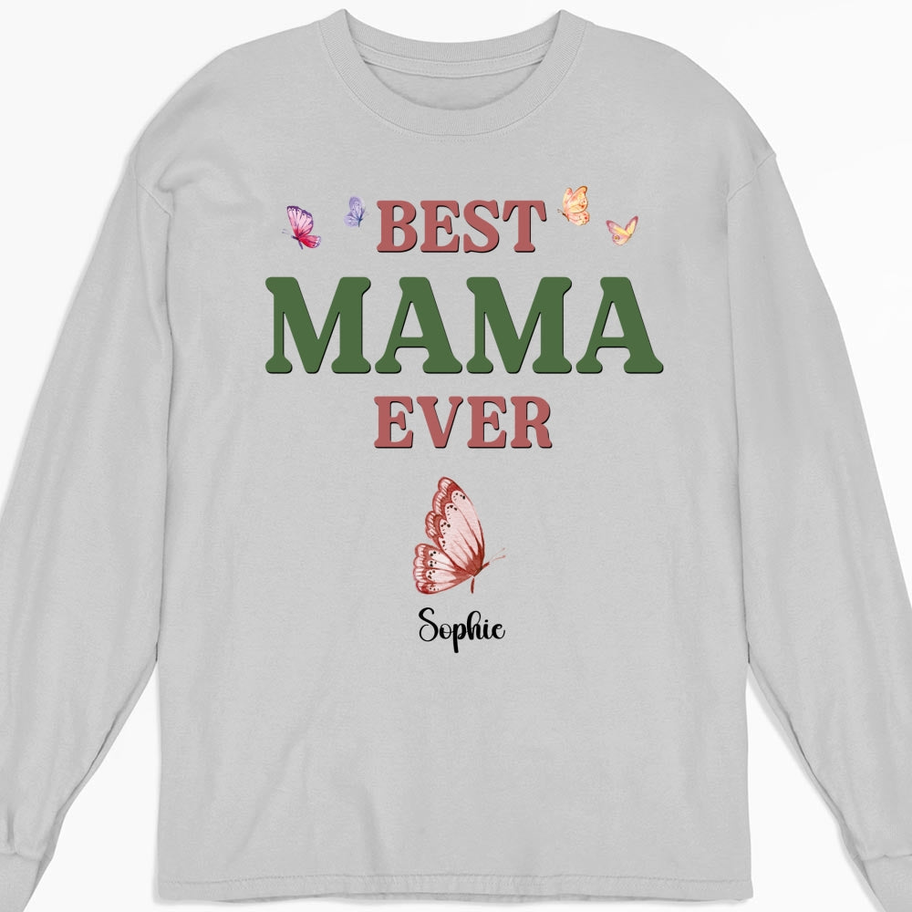 Custom Mother's Day Gift for Mom & Grandma • A Mom Blooms Like A Butterfly - Personalized Shirt
