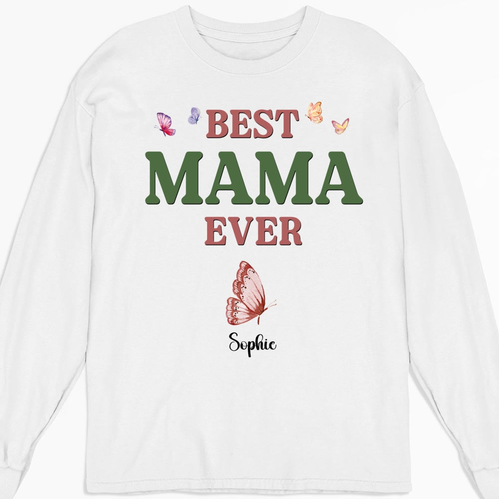 Custom Mother's Day Gift for Mom & Grandma • A Mom Blooms Like A Butterfly - Personalized Shirt