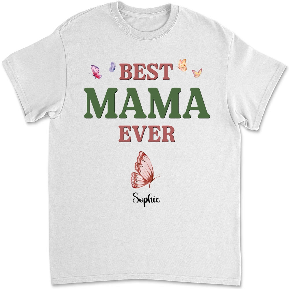 Custom Mother's Day Gift for Mom & Grandma • A Mom Blooms Like A Butterfly - Personalized Shirt
