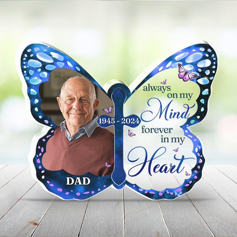 Custom Memorial Keepsake, Sympathy & Remembrance Gift • Always By My Side - Personalized Acrylic Plaque
