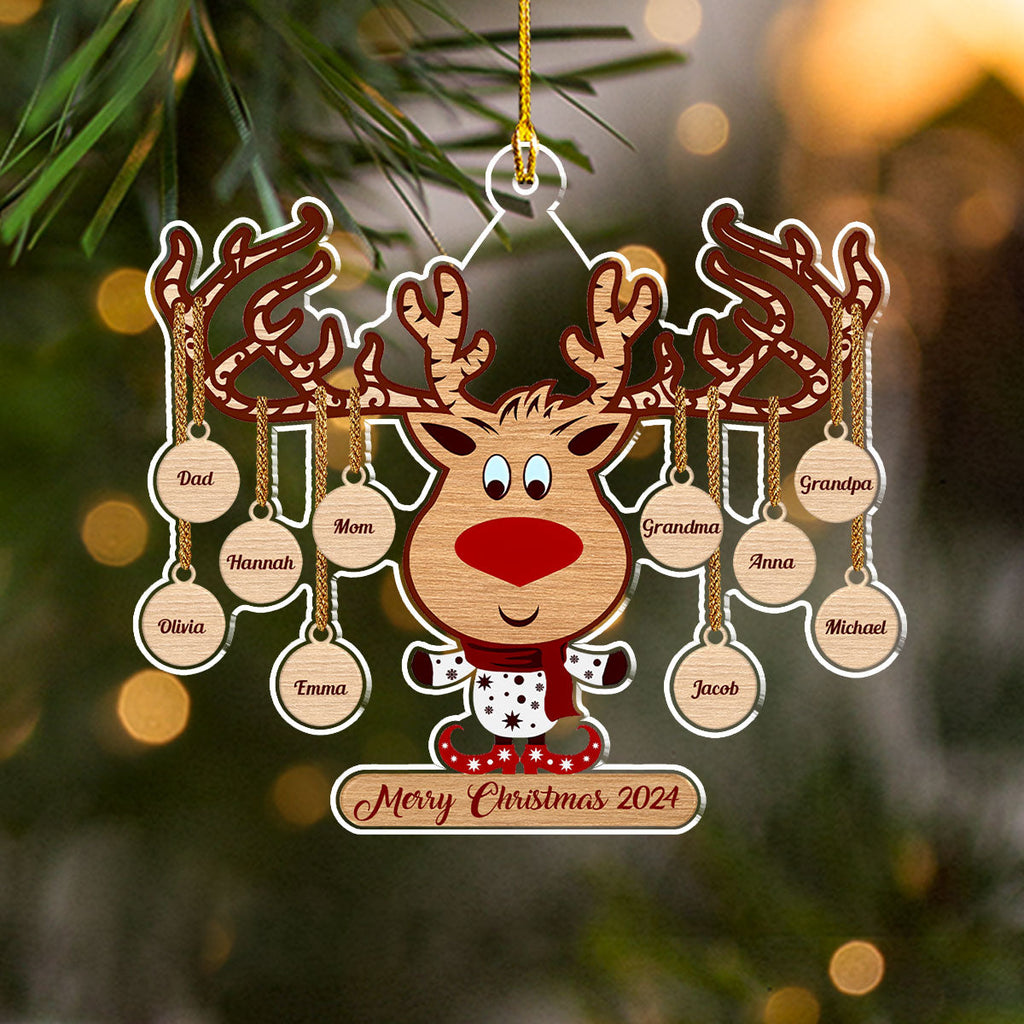 Custom Family Ornament, Christmas Gift for Family Members •  Sweet Family - Personalized Acrylic Ornament