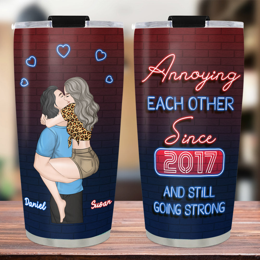 Annoying Each Other - Personalized Tumbler