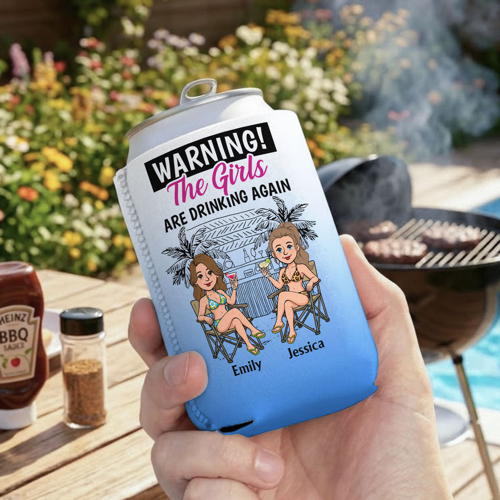 The Girls - Personalized Skinny Can Cooler