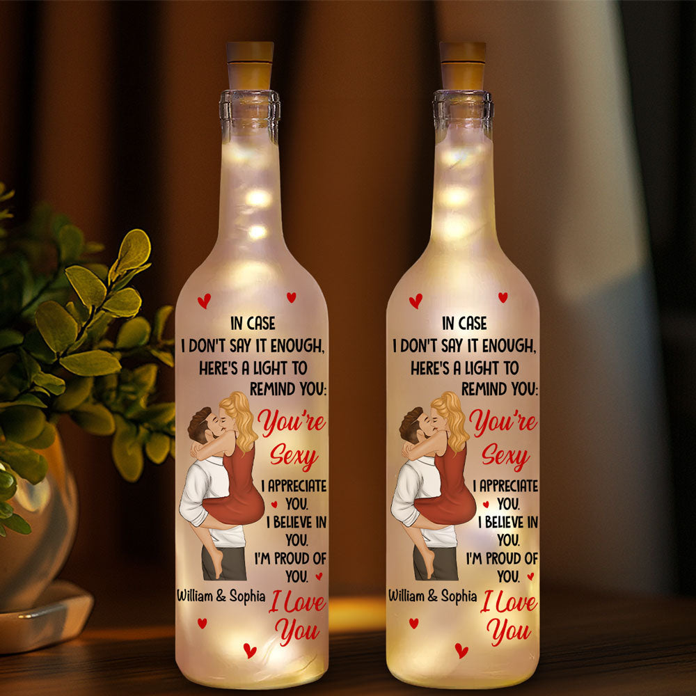 All the Reasons I Love You - Personalized Bottle Lamp