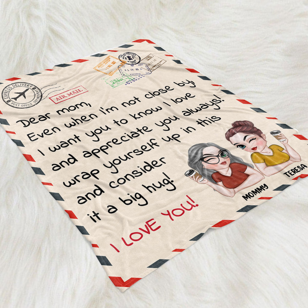 Love Mom So Much - Personalized Fleece Blanket
